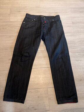 Kiton Napoli Dark Indigo Denim Jeans 100% Cotton